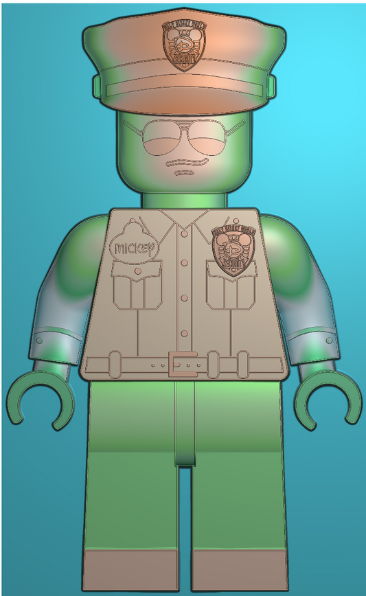 Disney Security Lego Officer Challenge Coin (Unofficial)