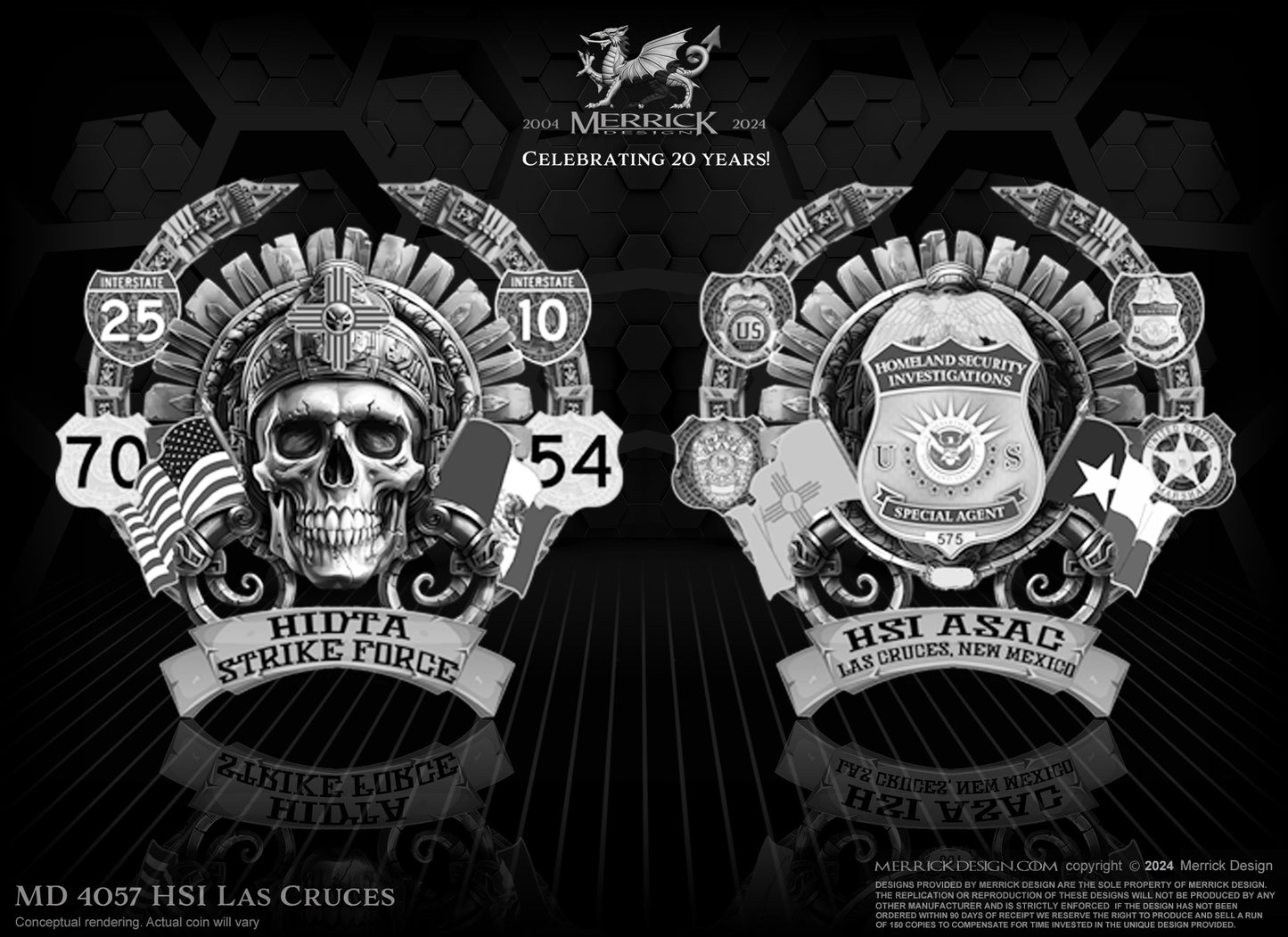 HSI Las Cruces Challenge Coin | 4 inch