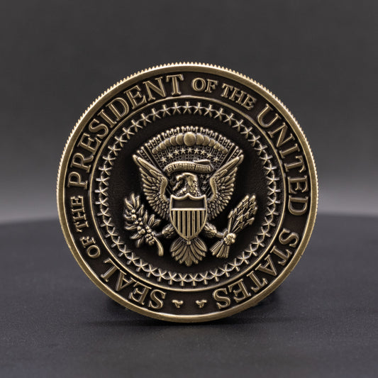 Donald Trump Challenge Coin 2.0 | 2 inch | Antique Gold