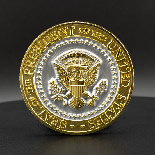 Donald Trump Challenge Coin | 2.25 inch | Shiny Gold