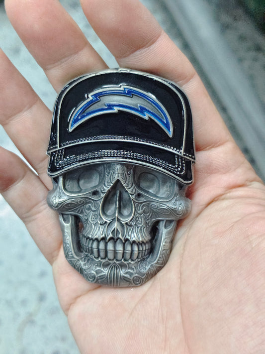 LA ICE Chargers Skull 3D Challenge Coin | 3 inch