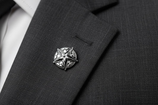 Global War on Terrorism (GWOT) Memorial Foundation Lapel Pin | 1 inch | Antique Silver and Gloss Black