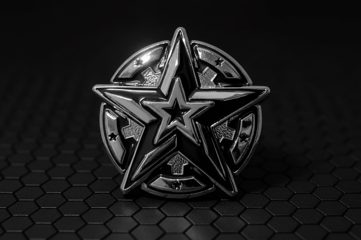 Global War on Terrorism (GWOT) Memorial Foundation Lapel Pin | 1 inch | Antique Silver and Gloss Black (Pre-Sale)