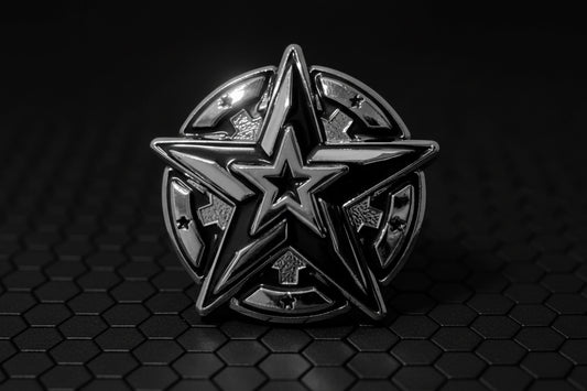 Global War on Terrorism (GWOT) Memorial Foundation Lapel Pin | 1 inch | Antique Silver and Gloss Black