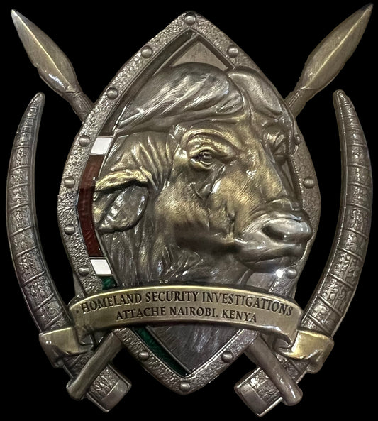 HSI Nairobi Big 5 Complete Set | 3 inch | Antique Silver & Antique Brass