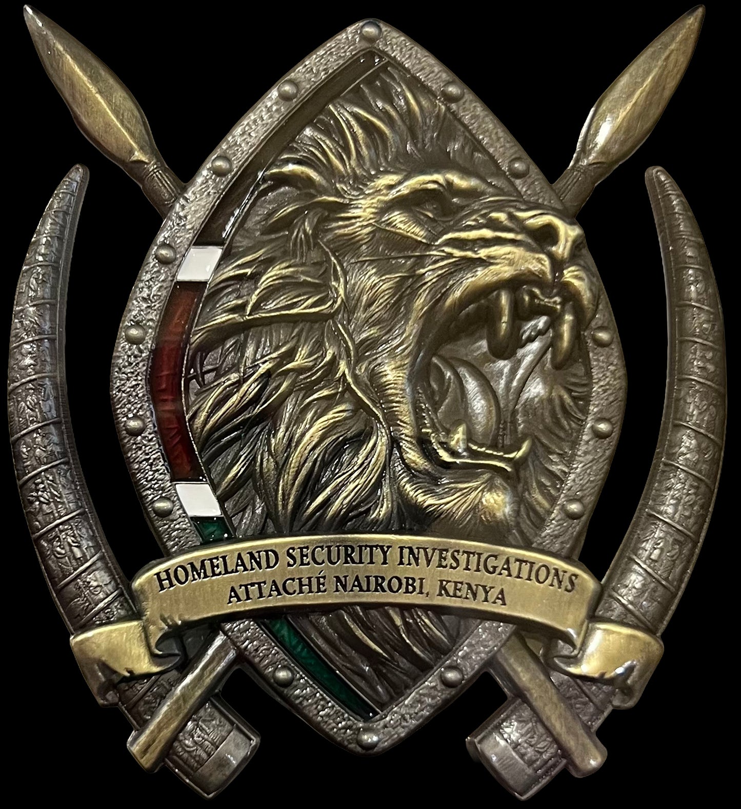 HSI Nairobi Big 5 Complete Set | 3 inch | Antique Silver & Antique Brass