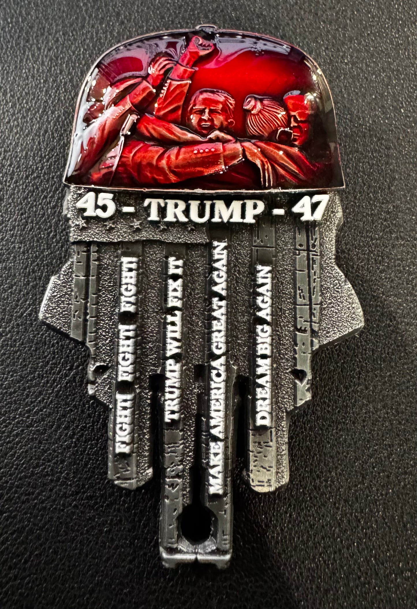 Trump Red MAGA Hat Skull