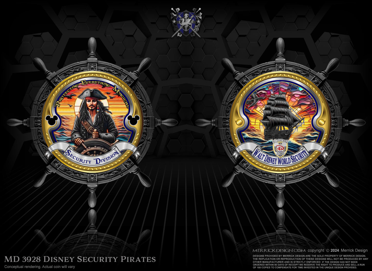 Disney Security Pirates Spinner "Unofficial"