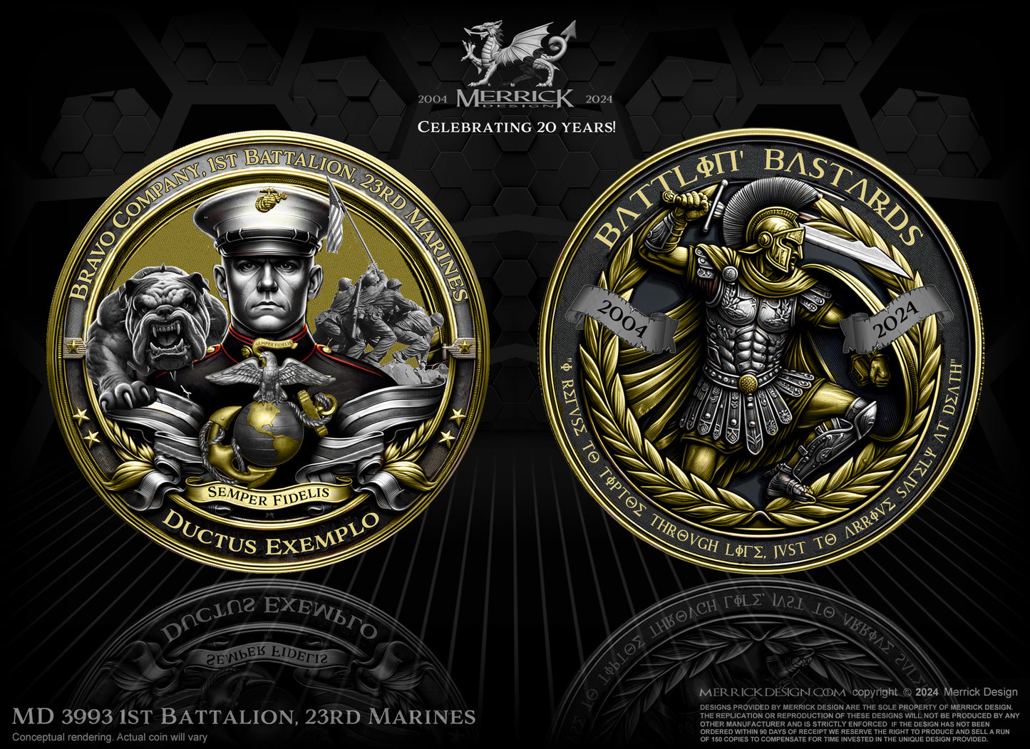 1st Battalion, 23rd Marines Challenge Coin