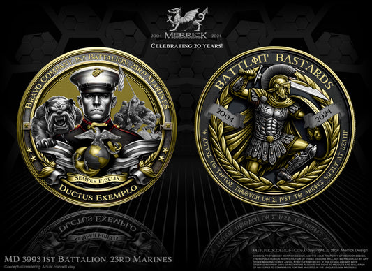 1st Battalion, 23rd Marines Challenge Coin