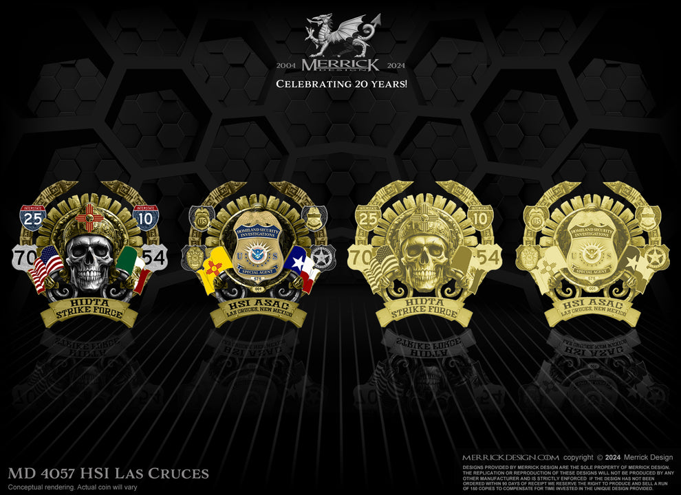 HSI Las Cruces Challenge Coin | 7 inch – Merrick Design Store