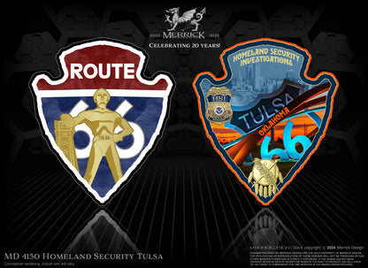 HSI Oklahoma Arrowhead Challenge Coin | 3 inch