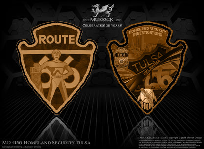 HSI Oklahoma Arrowhead Challenge Coin | 3 inch