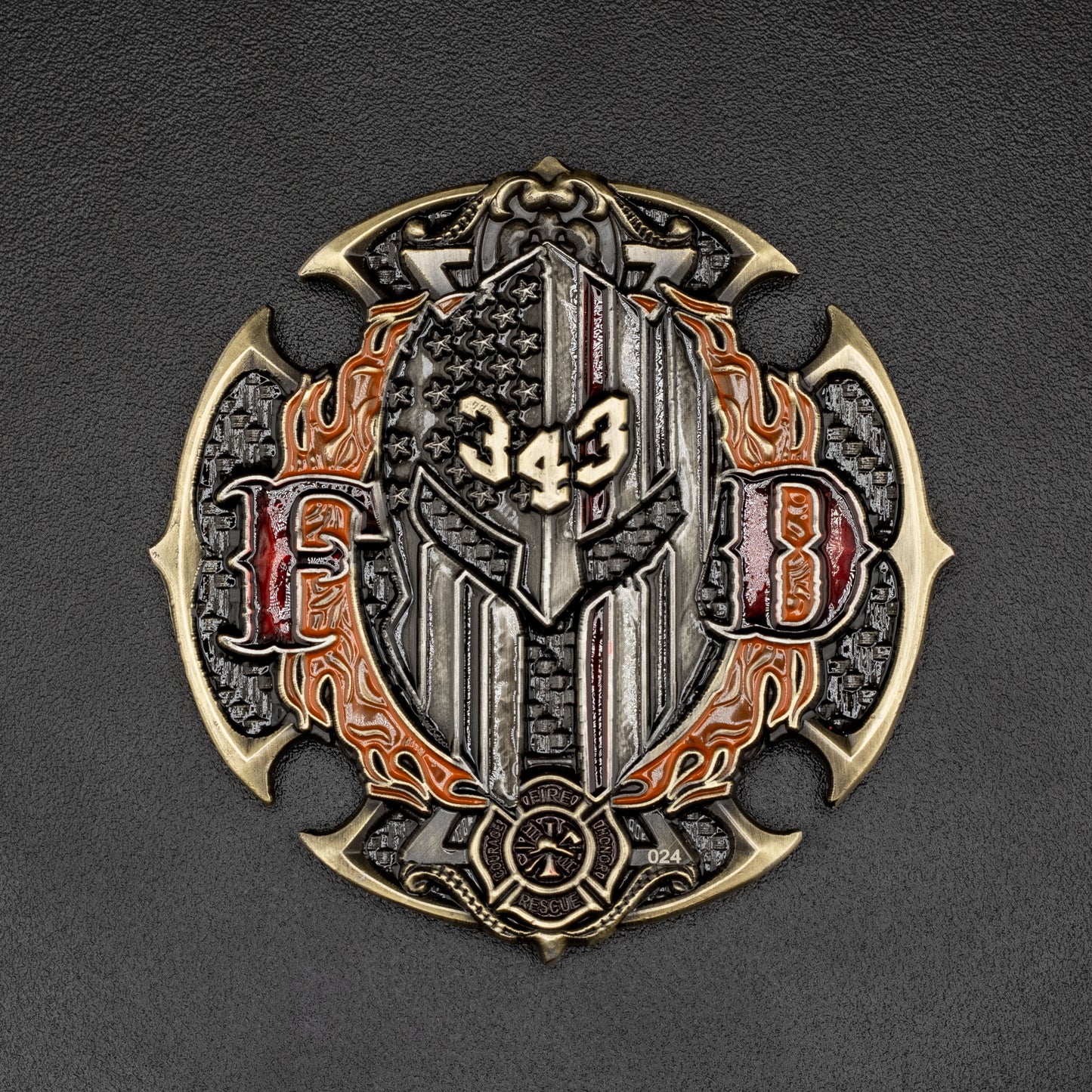 Saint Florian Firefighter Challenge Coin | 3 inch