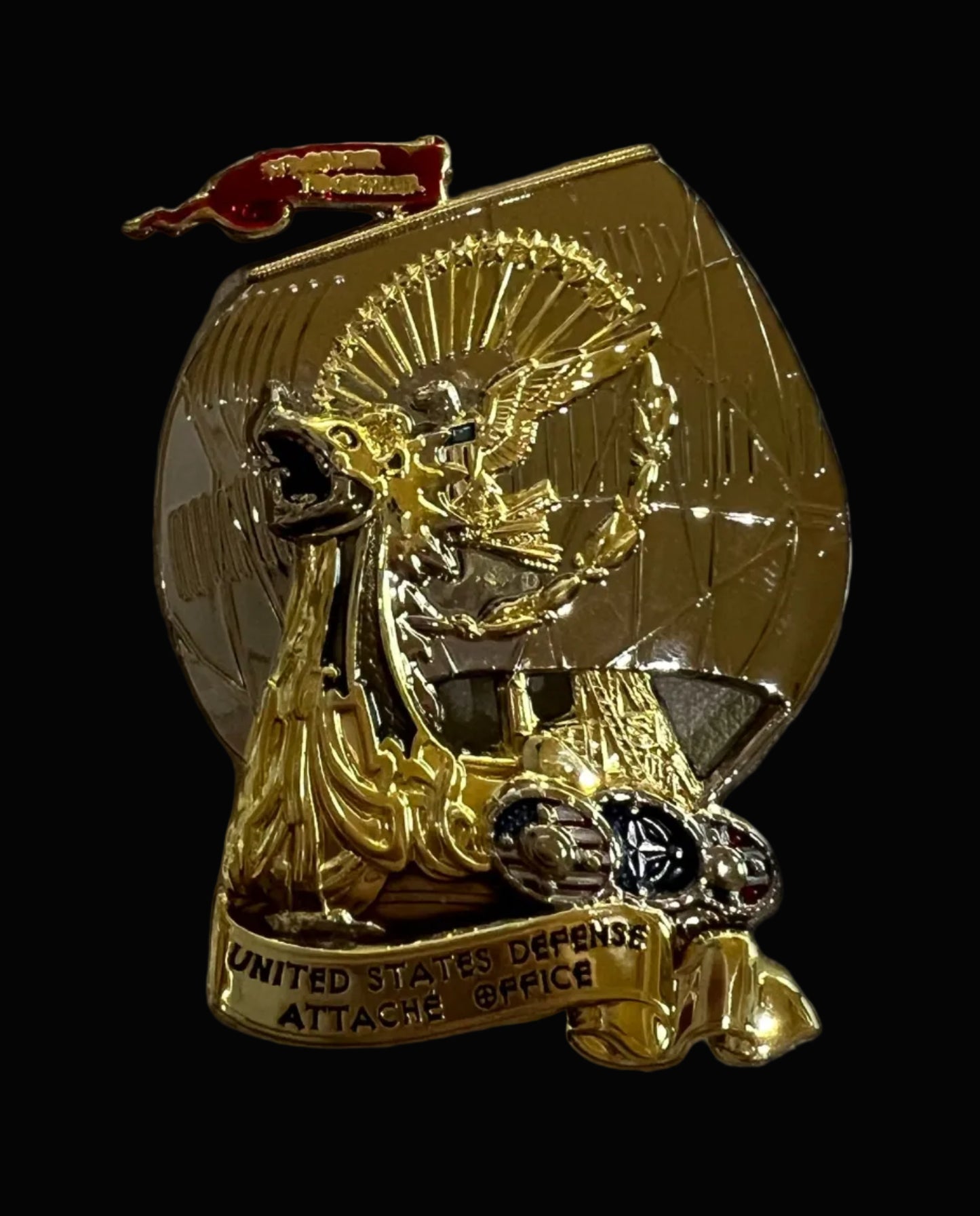 USDAO Oslo Viking Ship Challenge Coin | 2.25 inch | Shiny Gold and Silver