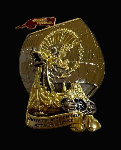 USDAO Oslo Viking Ship Challenge Coin | 2.25 inch | Shiny Gold and Silver