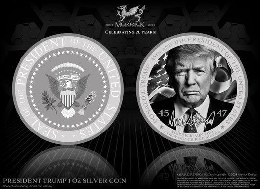Donald Trump 1 Ounce Silver Coin
