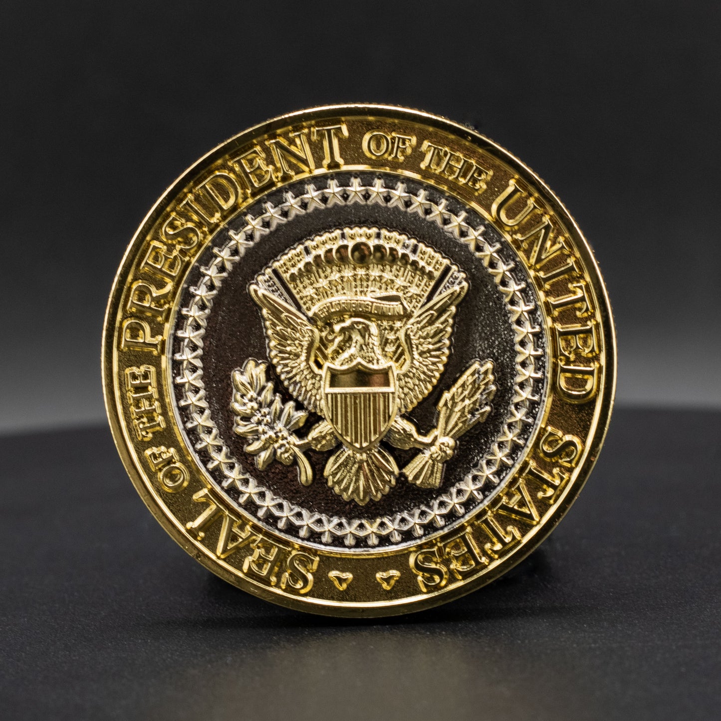Donald Trump Challenge Coin 2.0 | 2 inch | Shiny Gold and Shiny Silver