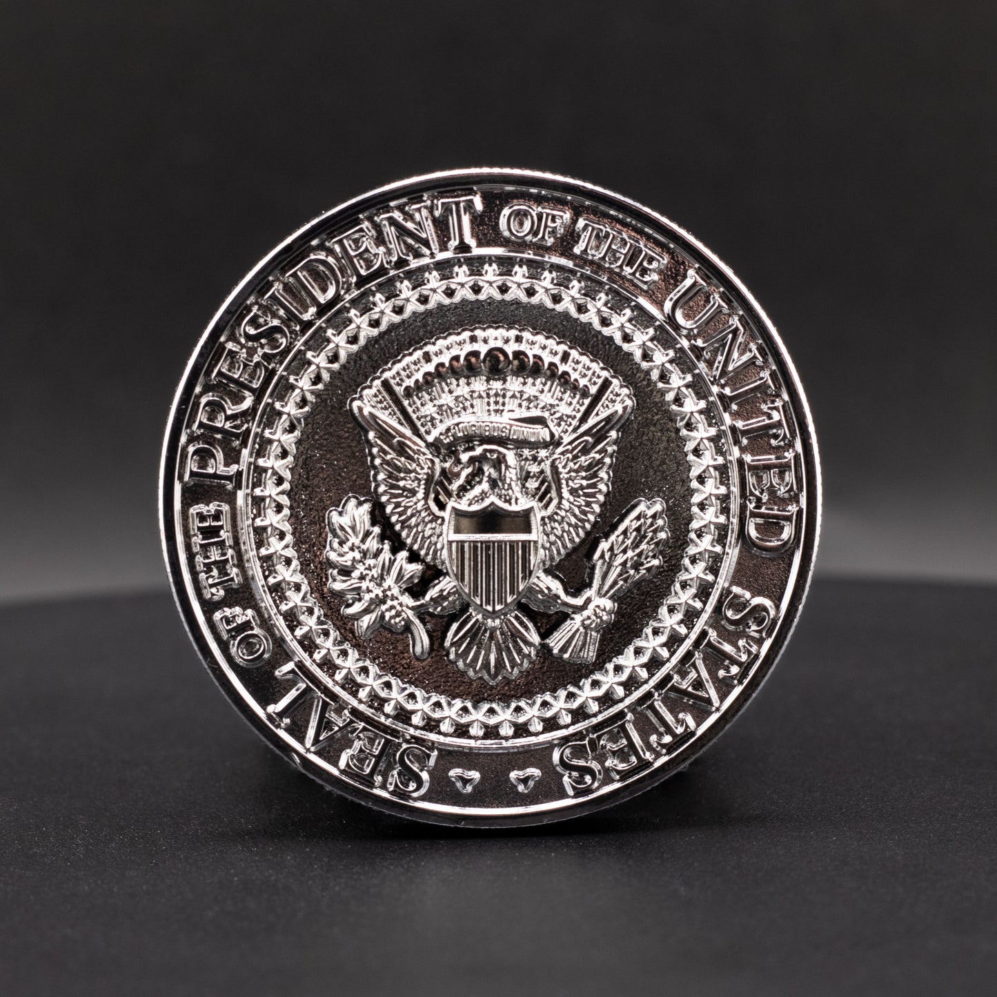 Donald Trump Challenge Coin 2.0 | 2 inch | Shiny Silver