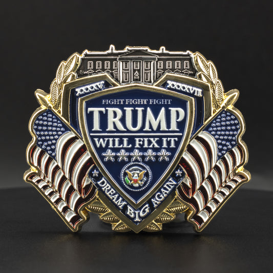 Trump Election 2024 Challenge Coin | 3 inch