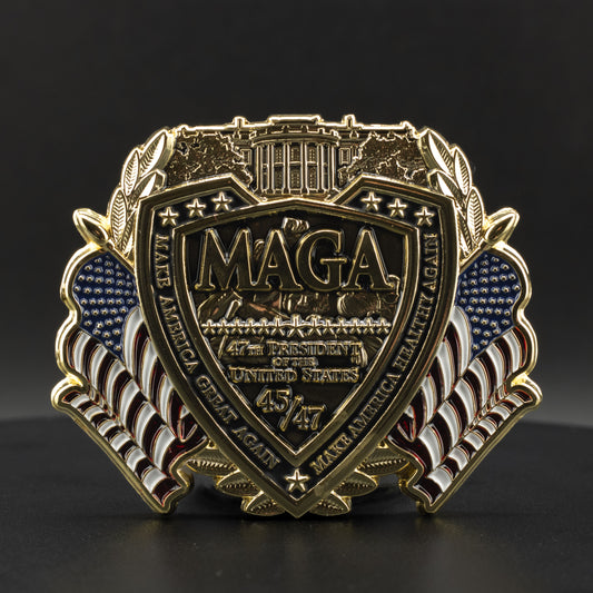 Trump Election 2024 Commemorative Challenge Coin | 3 inch | Gold