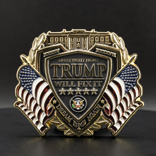 Trump Election 2024 Commemorative Challenge Coin | 3 inch | Gold