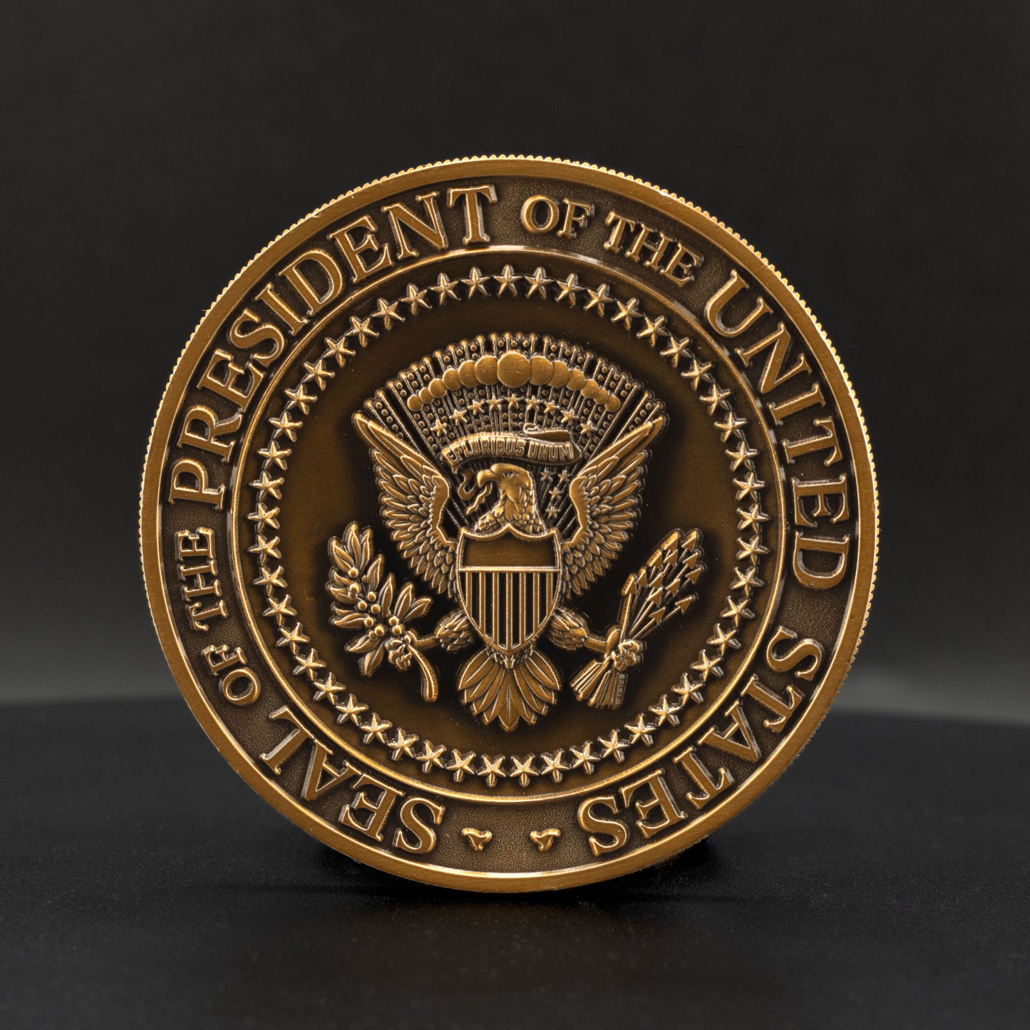 Donald Trump Challenge Coin | 2.25 inch | Antique Gold