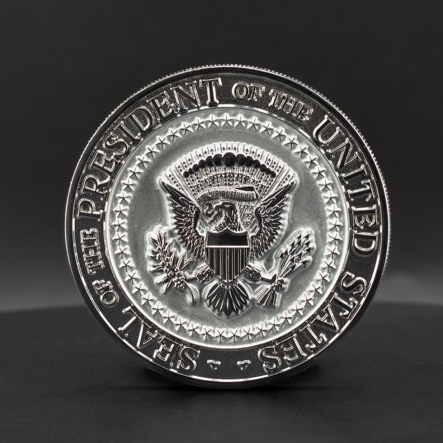 Donald Trump Challenge Coin | 2.25 inch | Shiny Silver
