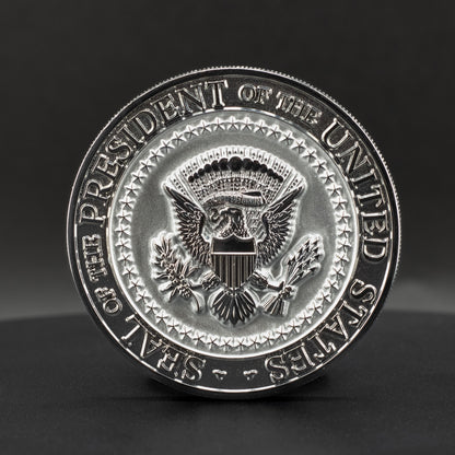 Donald Trump Challenge Coin | 2.25 inch | Shiny Silver