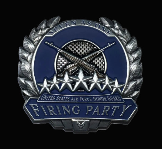 USAF Honor Guard Firing Party Challenge Coin | 2.5 inch