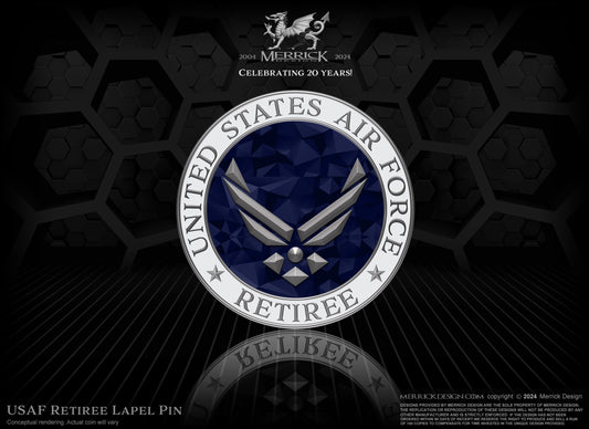 USAF Retiree Lapel Pin
